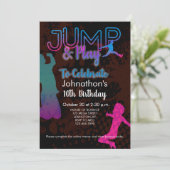 Trampoline Park Birthday Kaart (Staand voorkant)