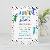 Trampoline Park Boys Birthday Kaart (Staand voorkant)