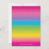 Trampoline Park Girls Anniversaire Fête Invitation (Dos)