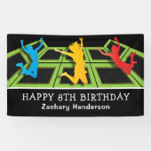 Trampoline Park Kinderen van Birthday Spandoek (Horizontaal)
