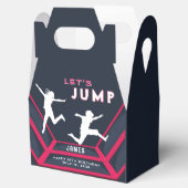 Trampoline Park - Laten we springen rode verjaarda Bedankdoosjes (Geopend)