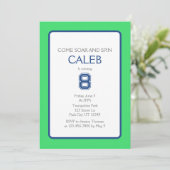 Trampoline Park Soar and Spin Birthday Kaart (Staand voorkant)