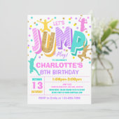 Trampoline Partij bij de uitnodigingen van de Jump (Staand voorkant)