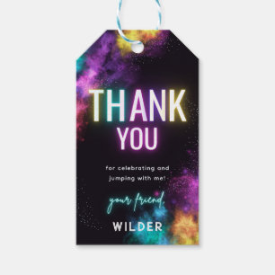 Trampoline Party Dank u Label Cadeaulabel