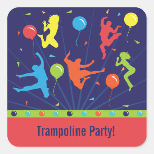 Trampoline Stickers de fête d'anniversaire garçons