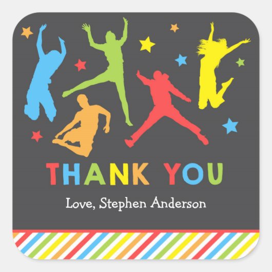 Trampoline Stickers / Jump Stickers (Voorkant)