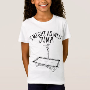 TRAMPOLINE T-SHIRT VOOR MEISJES SPRINGEN! T-shirts