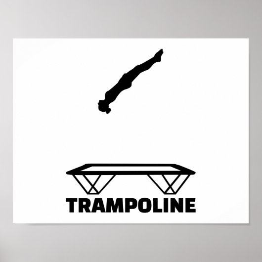 Trampoline trampolinist poster (Voorkant)