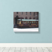 tramrestaurant canvas afdruk (Insitu (Houten vloer))