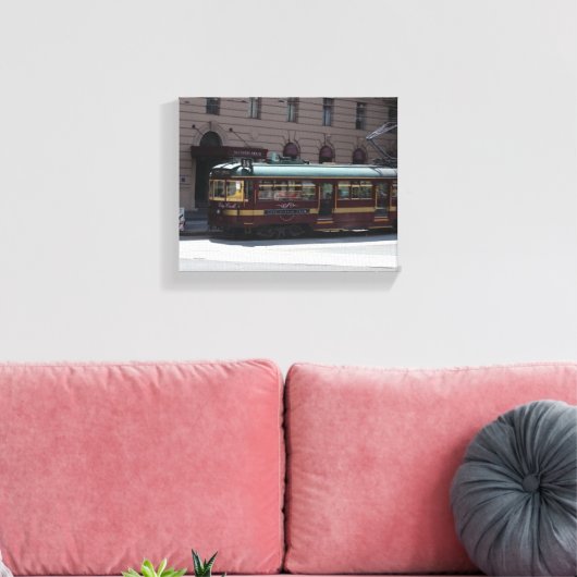 tramrestaurant canvas afdruk (Insitu (Woonkamer))