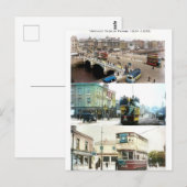 trams in Dublin stad, Ierland Briefkaart (Voorkant / Achterkant)