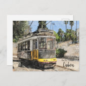 Trams van Lissabon Briefkaart (Voorkant / Achterkant)