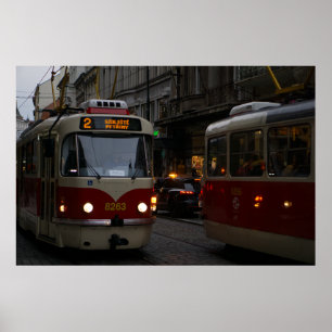 Trams van Praag: Duik op de Kasseien Poster