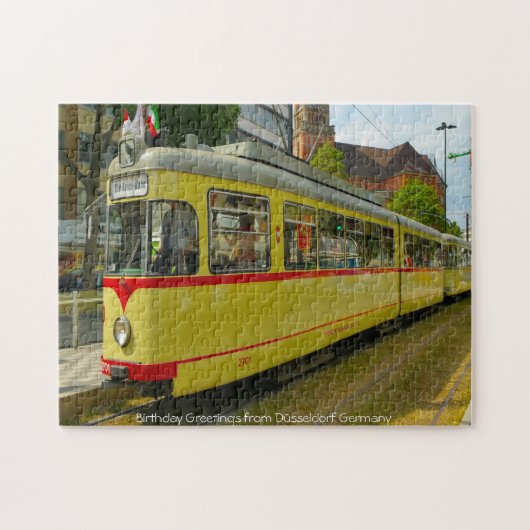 Tramway de Düsseldorf Allemagne. Puzzle (Horizontal)