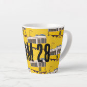 Tramway Lisbonne 28 Latte Mug (Angle droit)
