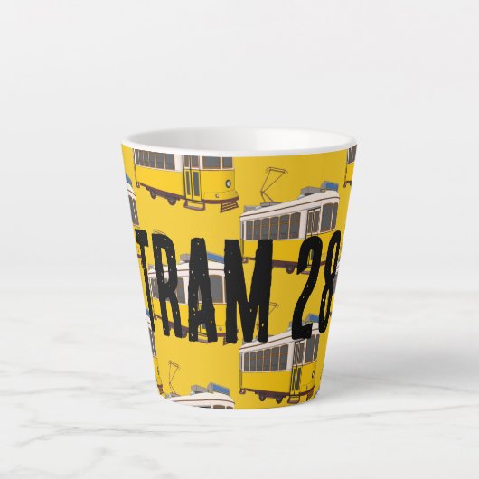 Tramway Lisbonne 28 Latte Mug (Devant)