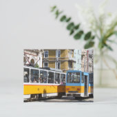 Tramways de Sofia, Bulgarie Carte postale (Debout devant)