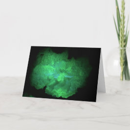 Trancas Geode under UV light greeting card Kaart