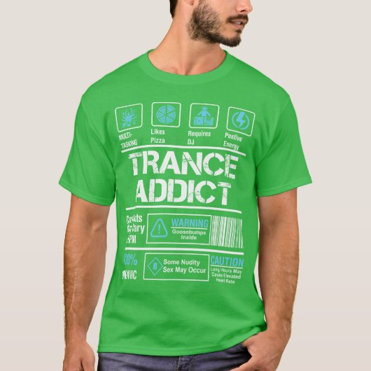 Trance Addict retro T-shirt (Voorkant)