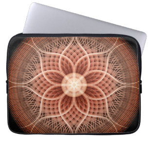 Trance Lotus Mandala Laptop Sleeve