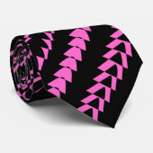 Trance Party - Black and Pink Stropdas (Opgerold)