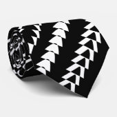 Trance Party - Black and White Stropdas (Opgerold)