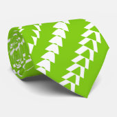 Trance Party - Martian Green en White Stropdas (Opgerold)