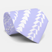 Trance Party - Powder Blue en White Stropdas (Opgerold)