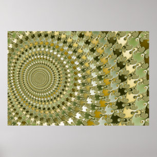 Trancetunnel - Fractaal Poster