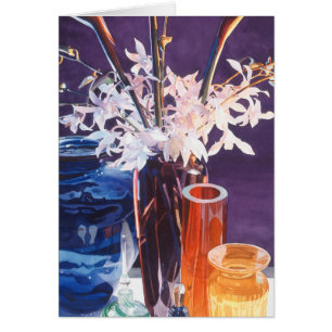 "Tranche aquarelle en verre d'art de paradis"