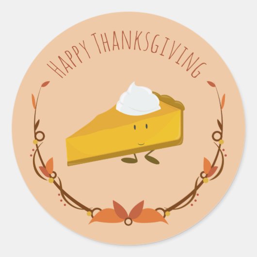 tranche de bon thanksgiving | Sticker (Devant)