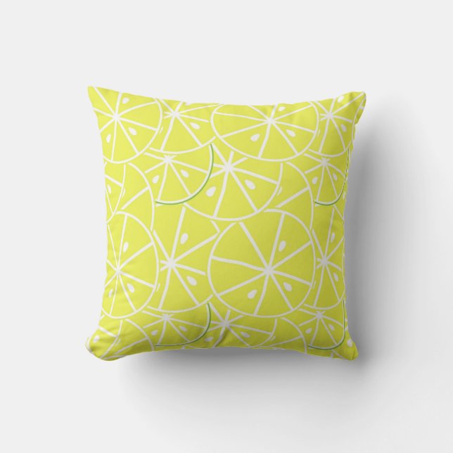 Tranche de citron sur un coussin de fond (Recto)