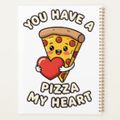 Tranche de pizza de la Saint-Valentin mignonne – C (Dos)