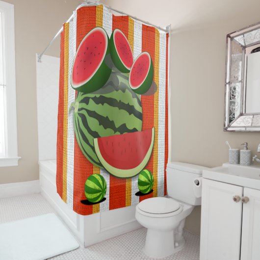 Tranche du rideau de douche (En situation)