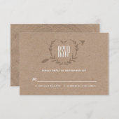 Tranche en bois rustique | RSVP (Devant / Derrière)