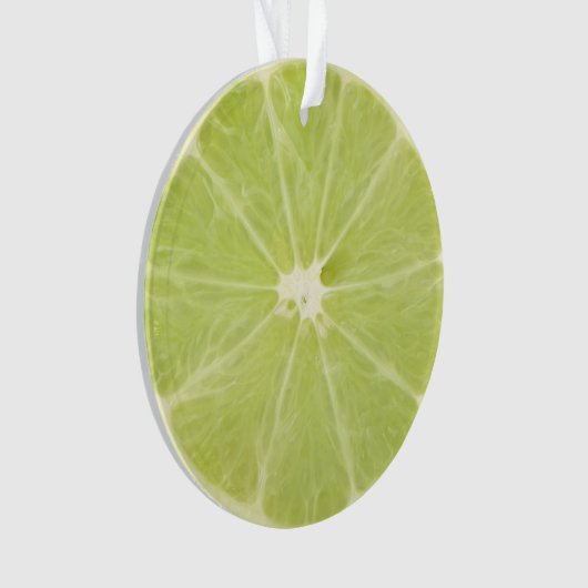 Tranche fraîche de fruit de chaux (devant)