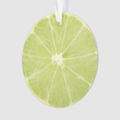 Tranche fraîche de fruit de chaux (devant)