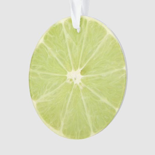 Tranche fraîche de fruit de chaux (devant)