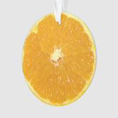 Tranche fraîche de fruit orange (devant)