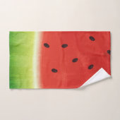 Tranche géante de pastèque à l'aquarelle mignonne (Serviette à main)