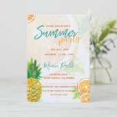 tranche orange | Invitation de la fête d'été cool (Debout devant)