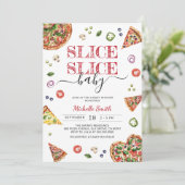 Trancher Bébé tranche | Invitation Baby shower de (Debout devant)