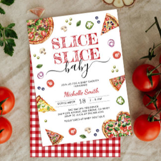 Trancher Bébé tranche | Invitation Baby shower de
