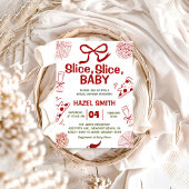 Trancher, Trancher, Bébé ! Invitation Baby shower 