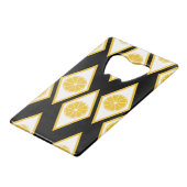 Tranches d'agrume dans le motif moderne de diamant (Dos Angle)