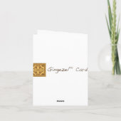 Tranches d'agrumes géométriques sur carte de bille (Dos)