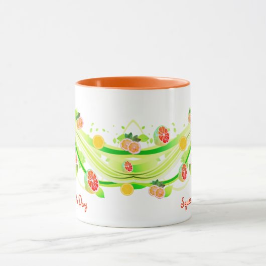 Tranches de fruits d'agrumes Café Mug (Centre)