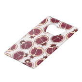 Tranches de grenade sur blanc (Devant Angle)