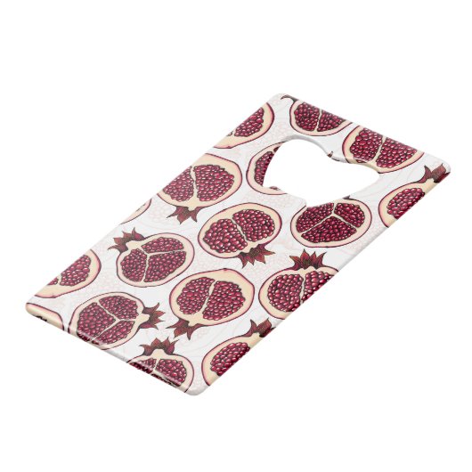 Tranches de grenade sur blanc (Devant Angle)