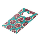 Tranches de grenade sur turquoise (Devant Angle)